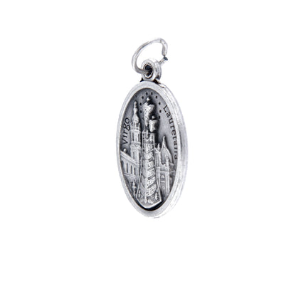 Medaglia Madonna di Loreto in zama. Altezza 2,2 cm