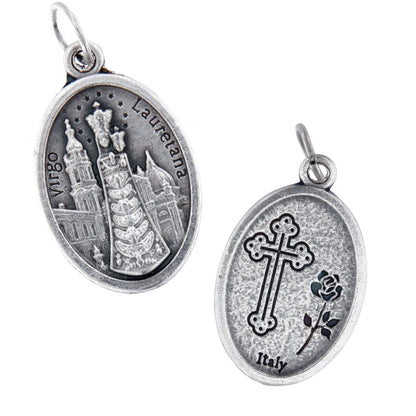 Medaglia Madonna di Loreto in zama. Altezza 2,2 cm