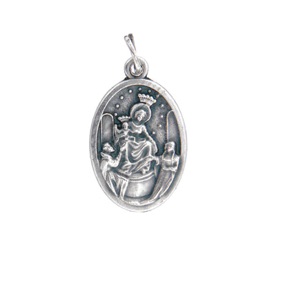 Medaglia Madonna di Pompei in zama. Altezza 2,2 cm