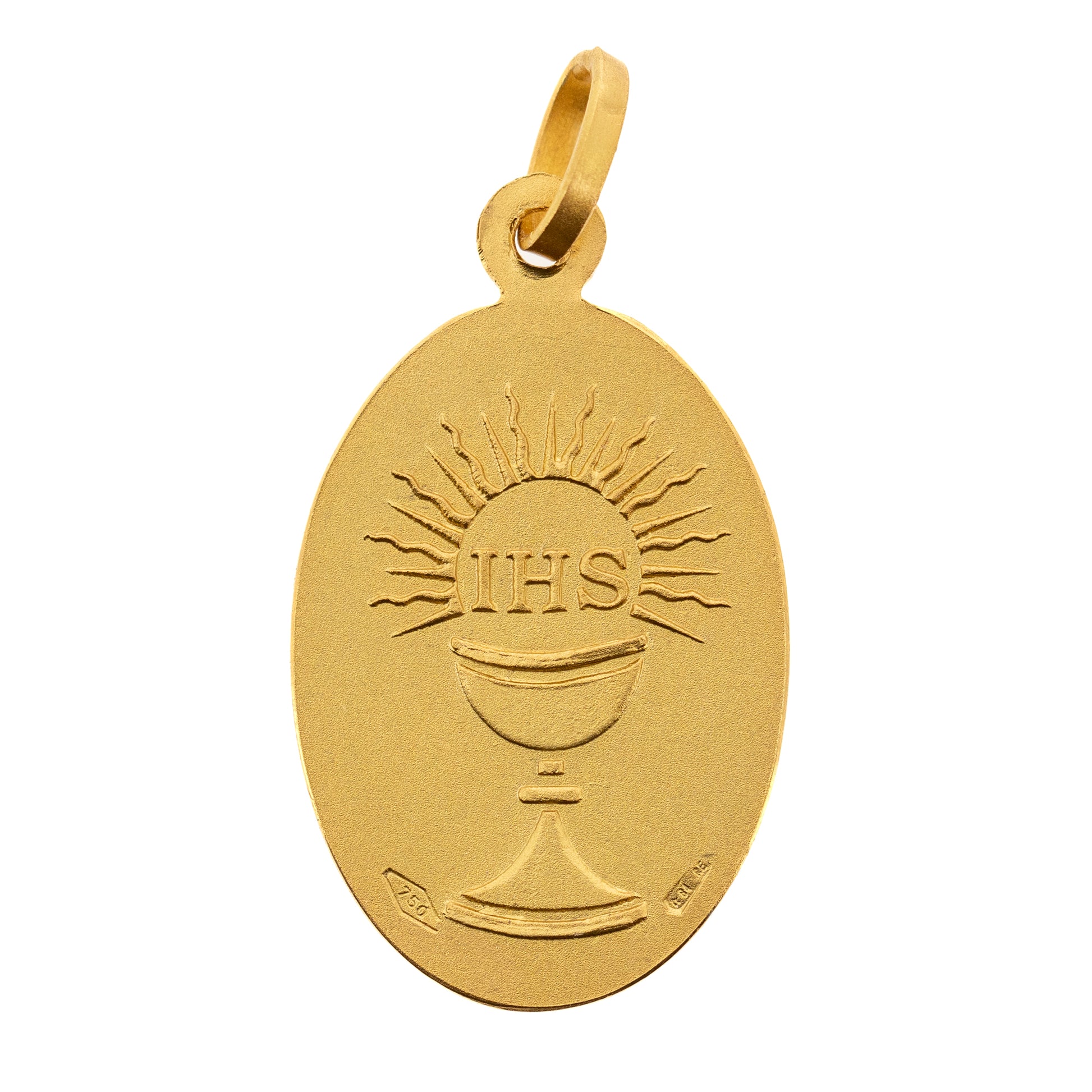Medaglia St. Carlo Acutis oro 18K - 5,4 gr. Altezza 2,2 cm
