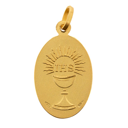 Medaglia St. Carlo Acutis oro 18K - 5,4 gr. Altezza 2,2 cm