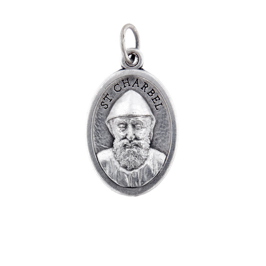 Medaglia San Charbel in zama. Altezza 2,2 cm