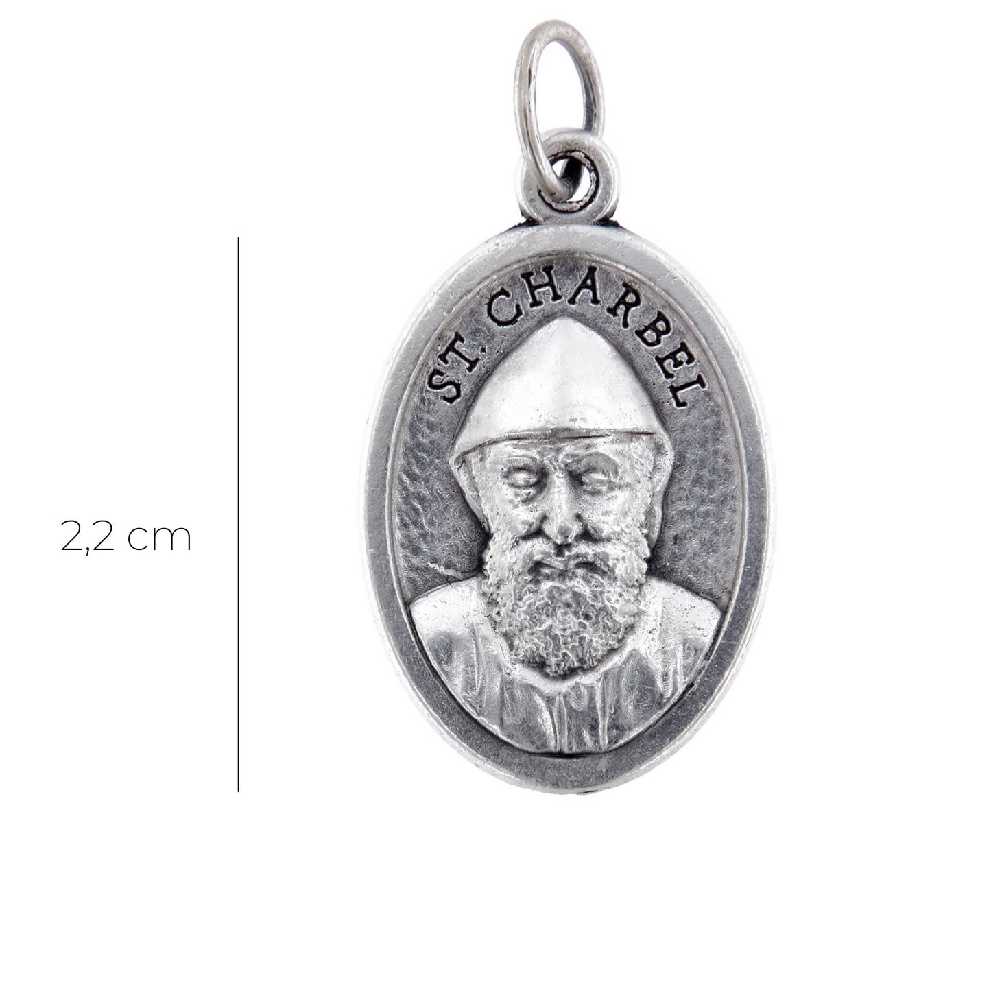 Medaglia San Charbel in zama. Altezza 2,2 cm