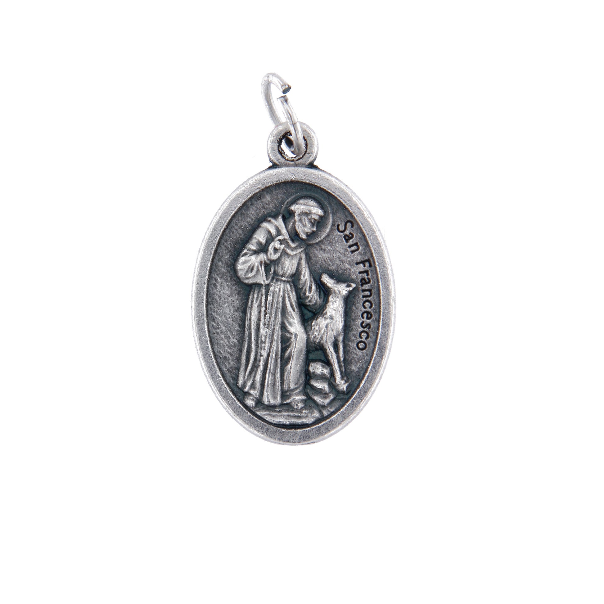 Medaglia San Francesco in zama. Altezza 2,2 cm