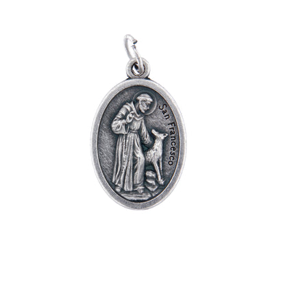Medaglia San Francesco in zama. Altezza 2,2 cm