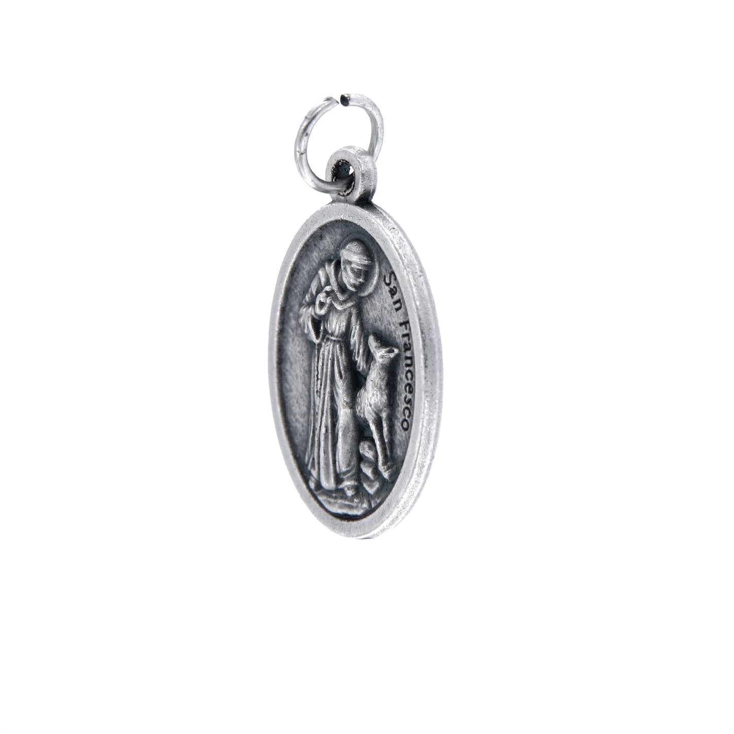 Medaglia San Francesco in zama. Altezza 2,2 cm