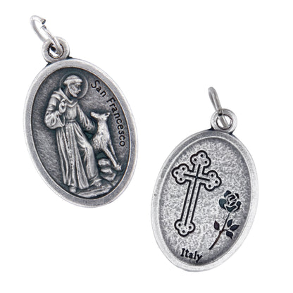 Medaglia San Francesco in zama. Altezza 2,2 cm