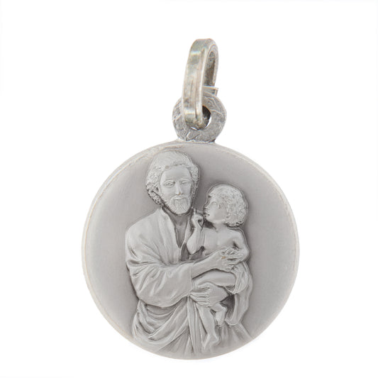 Medaglia San Giuseppe Argento 925 "Pensaci Tu"