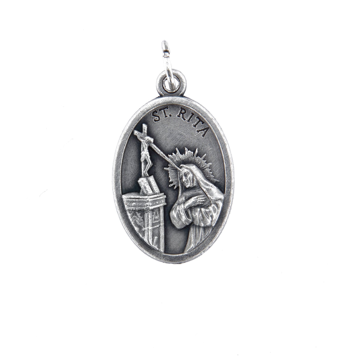 Medaglia Santa Rita in zama. Altezza 2,2 cm