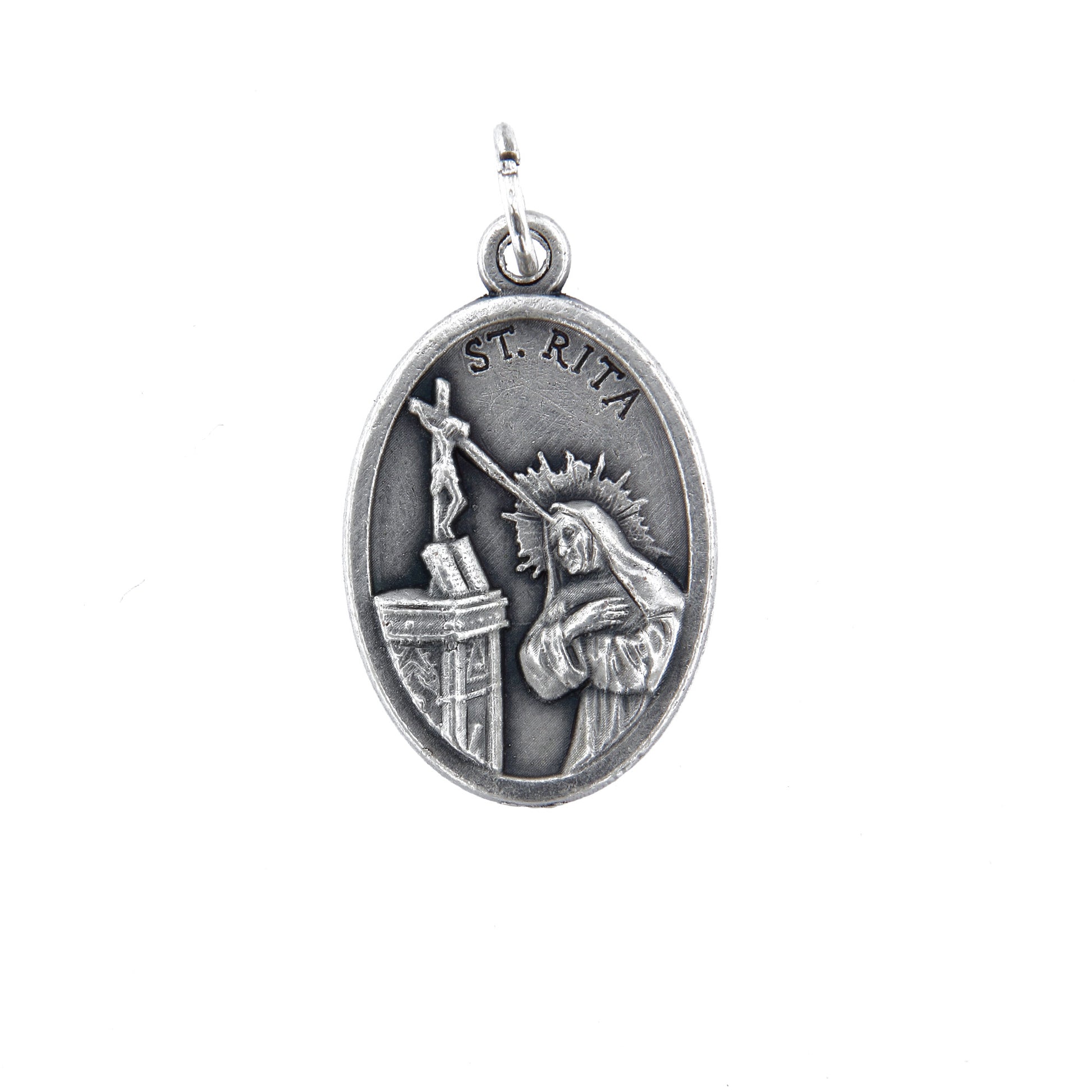 Medaglia Santa Rita in zama. Altezza 2,2 cm