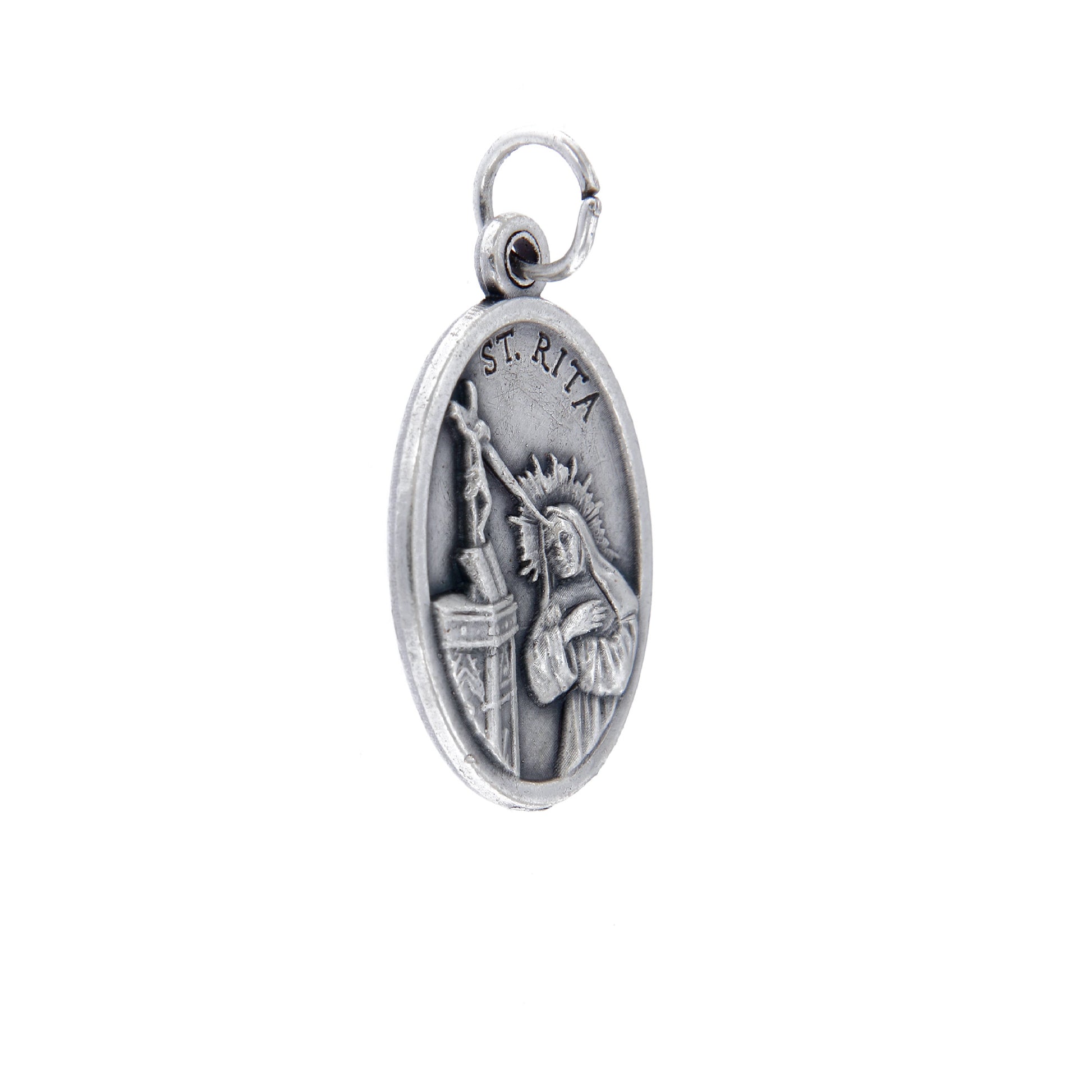 Medaglia Santa Rita in zama. Altezza 2,2 cm