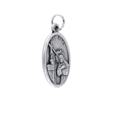 Medaglia Santa Rita in zama. Altezza 2,2 cm