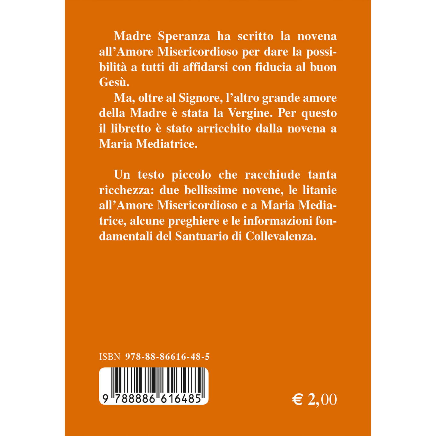 Novena all'Amore Misericordioso. Beata Madre Speranza di Gesu'