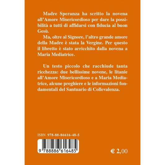 Novena all'Amore Misericordioso. Beata Madre Speranza di Gesu'