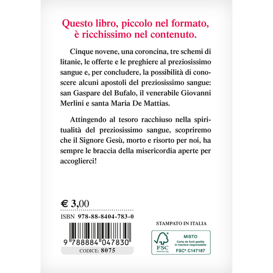 Novene al Preziosissimo Sangue