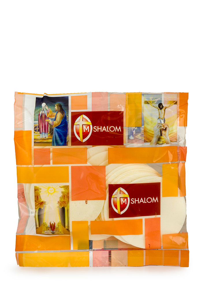 Confezione da 25 pezzi di ostia per sacerdoti. Diametro 7,4 cm