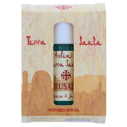 Profumo di Terra Santa. Olio profumato essenza Gelsomino. Roll on da 8 mm