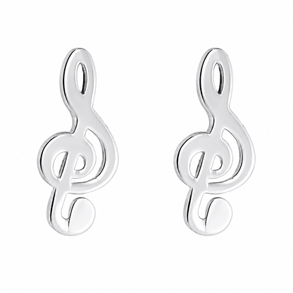 Orecchini Chiave di Violino in Bronzo