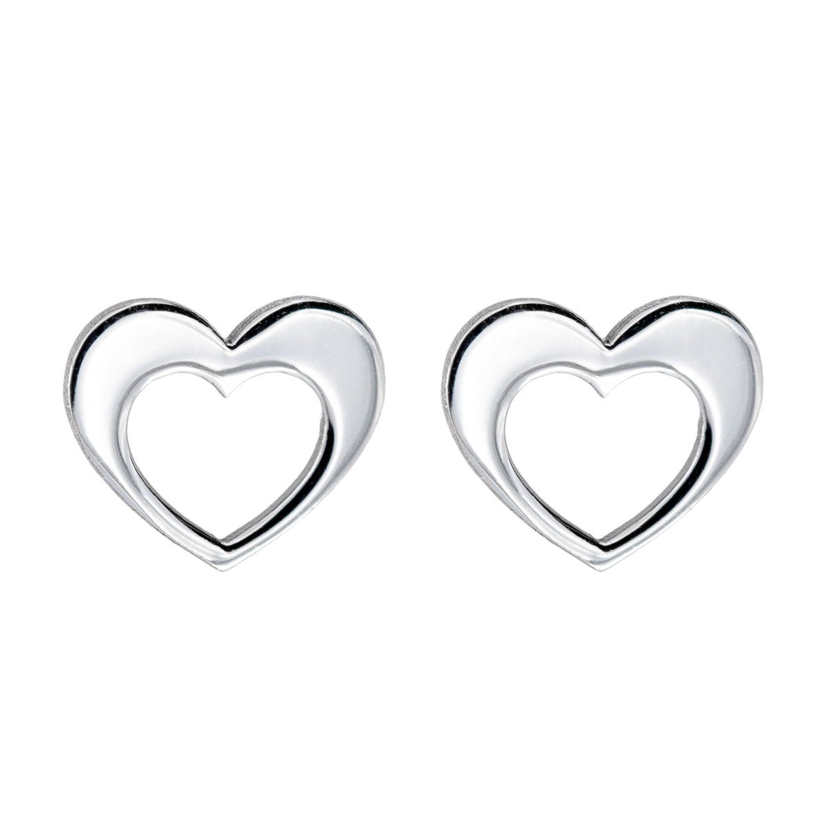 Orecchini Cuore Traforato in Bronzo