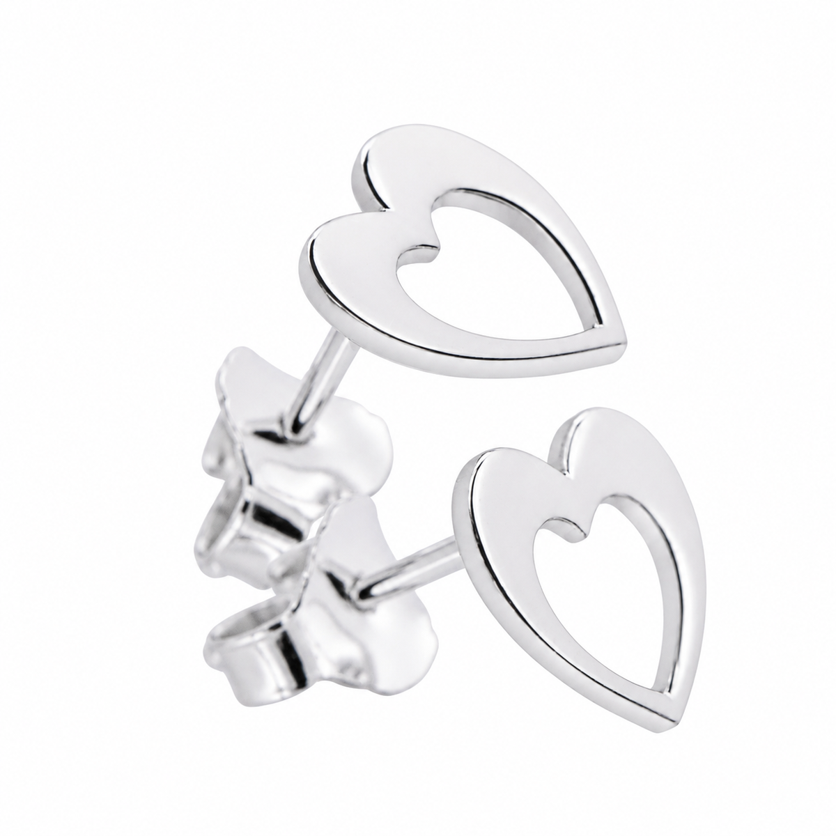 Orecchini Cuore Traforato in Bronzo