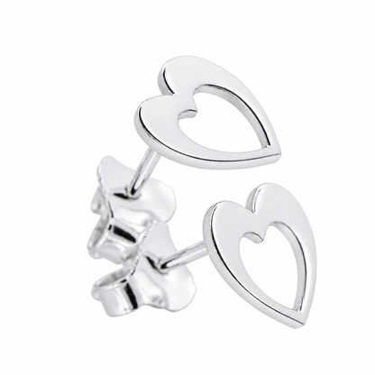 Orecchini Cuore Traforato in Bronzo