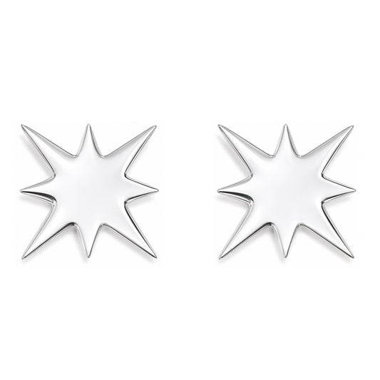 Bronze lightning bolt stud earrings