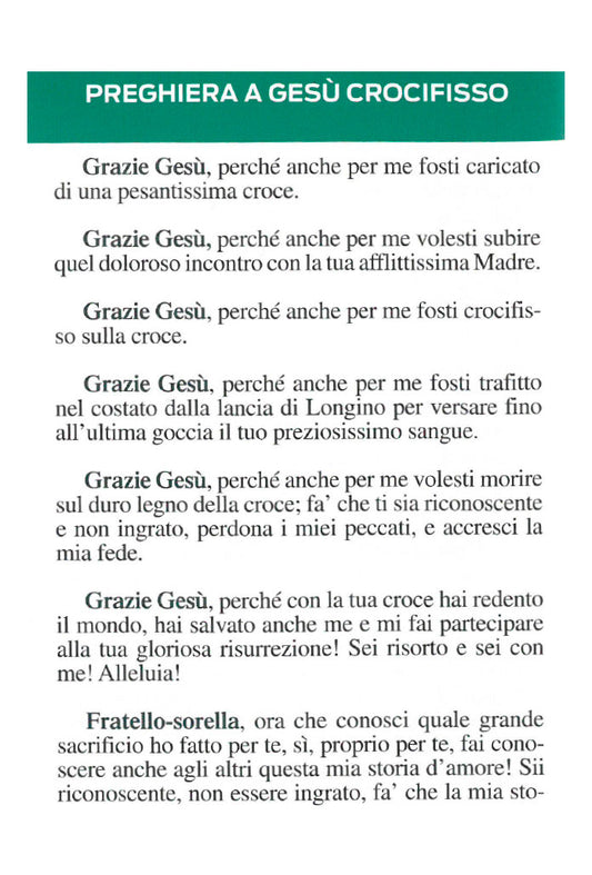 Pieghevole "Così ha sofferto"