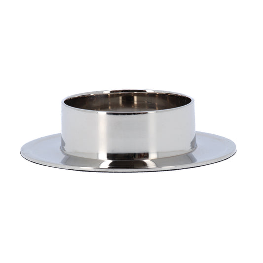 Porta candela in alluminio lucido, per candele con diametro 6 cm