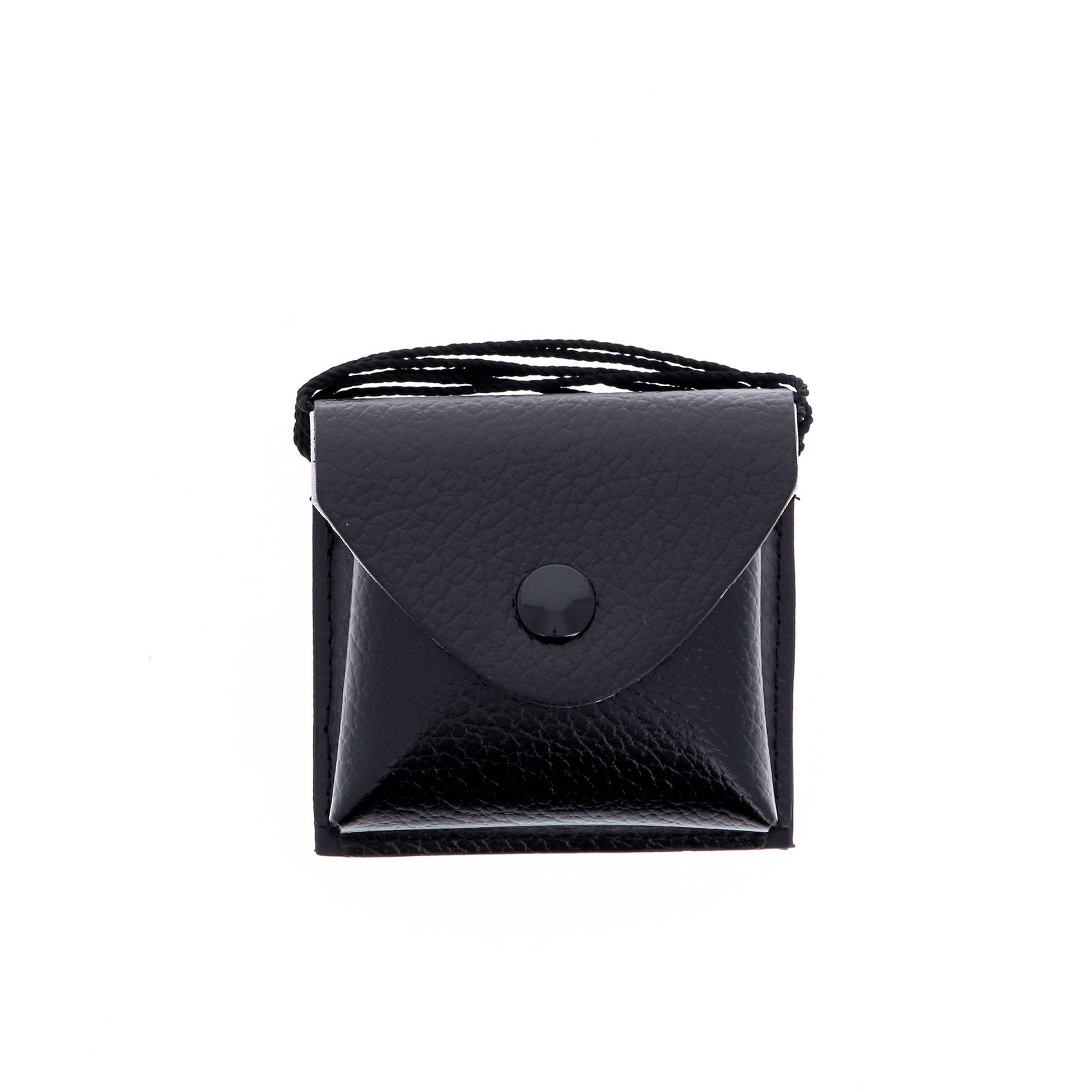 Portateca in simil-pelle. Dimensioni 7x9x2 cm
