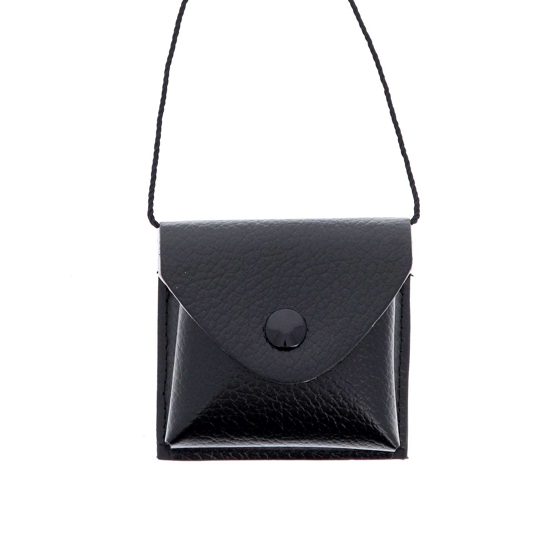 Portateca in simil-pelle. Dimensioni 7x9x2 cm