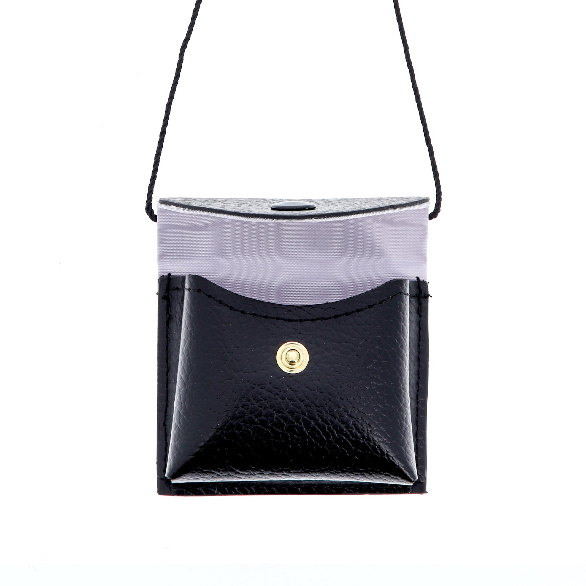 Portateca in simil-pelle. Dimensioni 7x9x2 cm