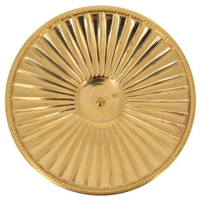 Porta candela in ottone con altezza 12 cm e diametro 11 cm