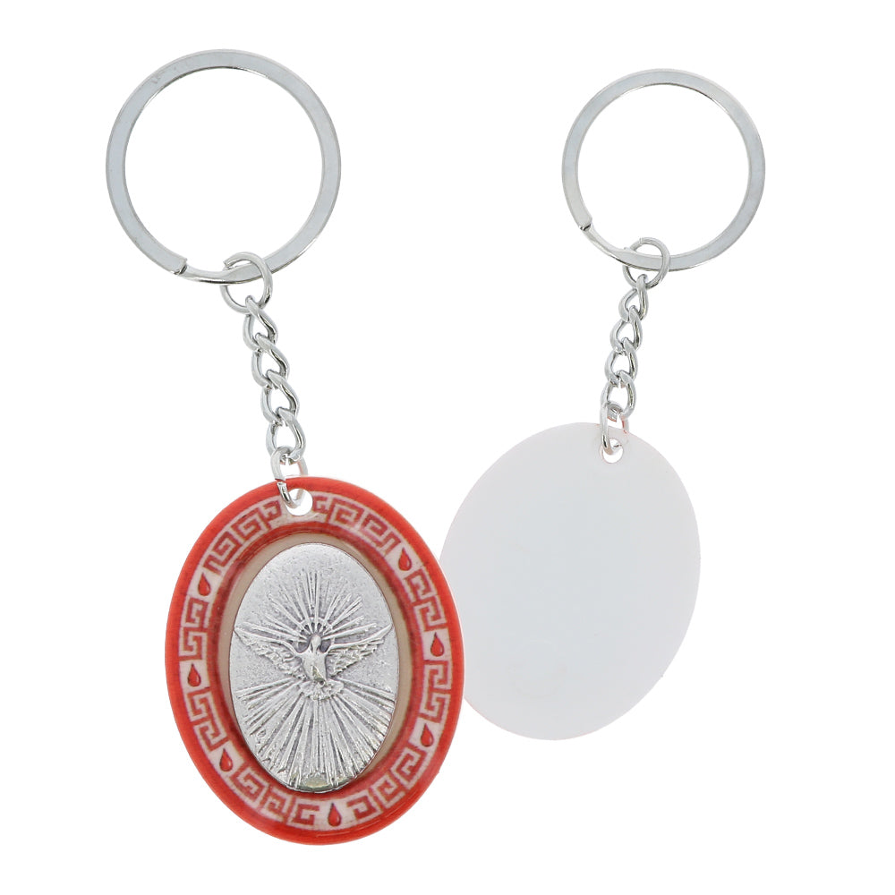 Portachiavi Ricordo Cresima con Calice IHS e Confezione in Cartoncino – 4 cm