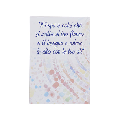 Portachiavi cuore e cordino colorato per mamma e papà. Lunghezza 11,5 cm