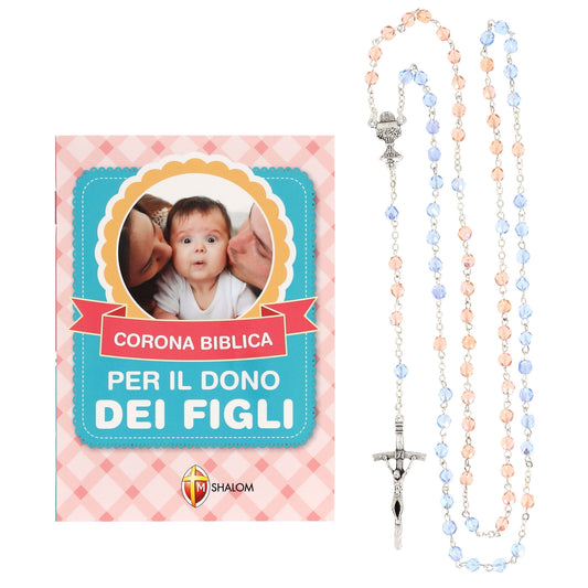 Confezione libro "Corona biblica per il dono dei figli" e Corona  biblica per il dono dei figli
