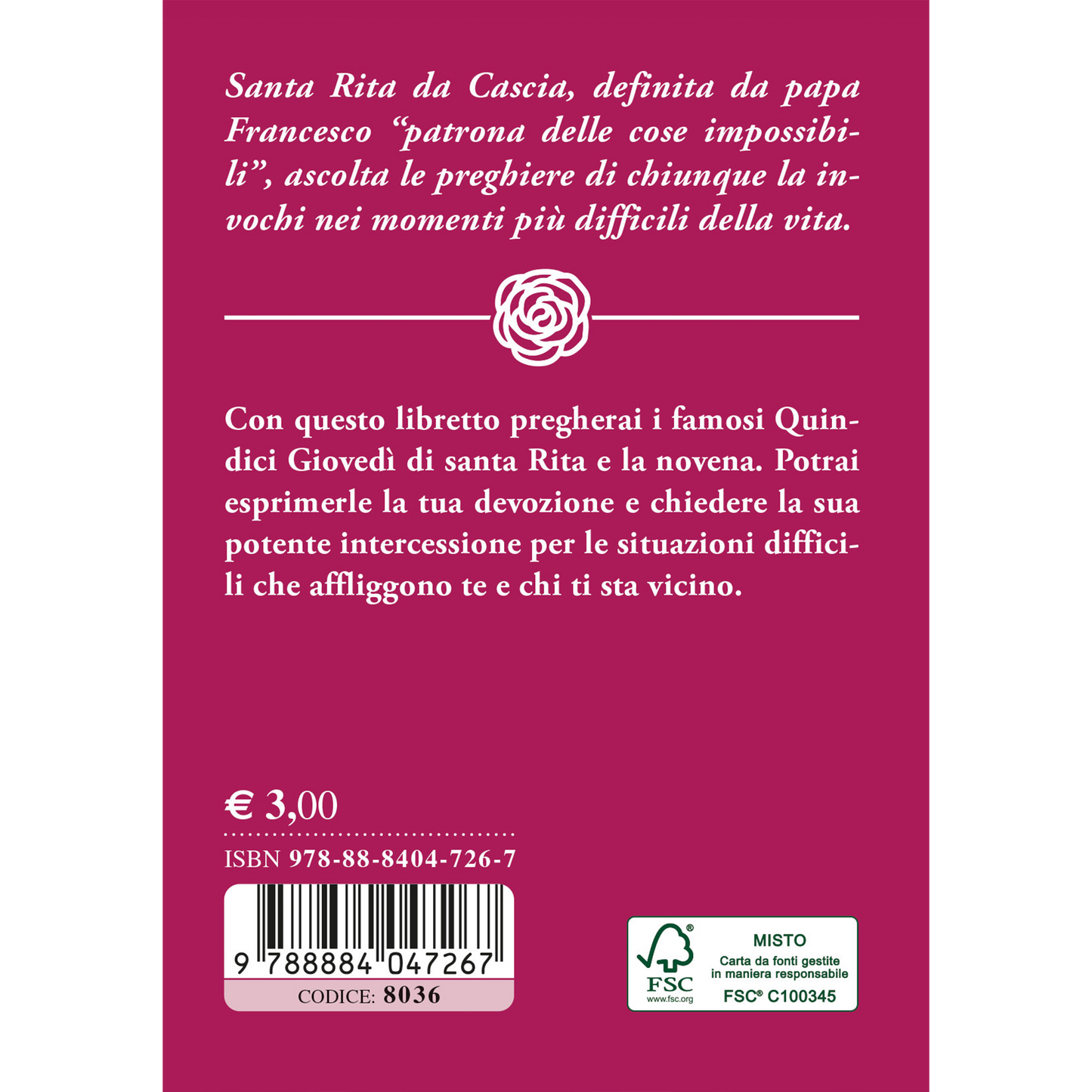 Santa Rita. I quindici giovedì e novena