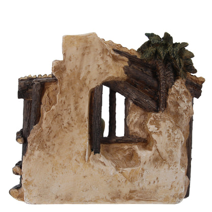 Presepe Natività Sacra Famiglia con Re Magi, dipinto a mano. Dimensioni 18x16 cm