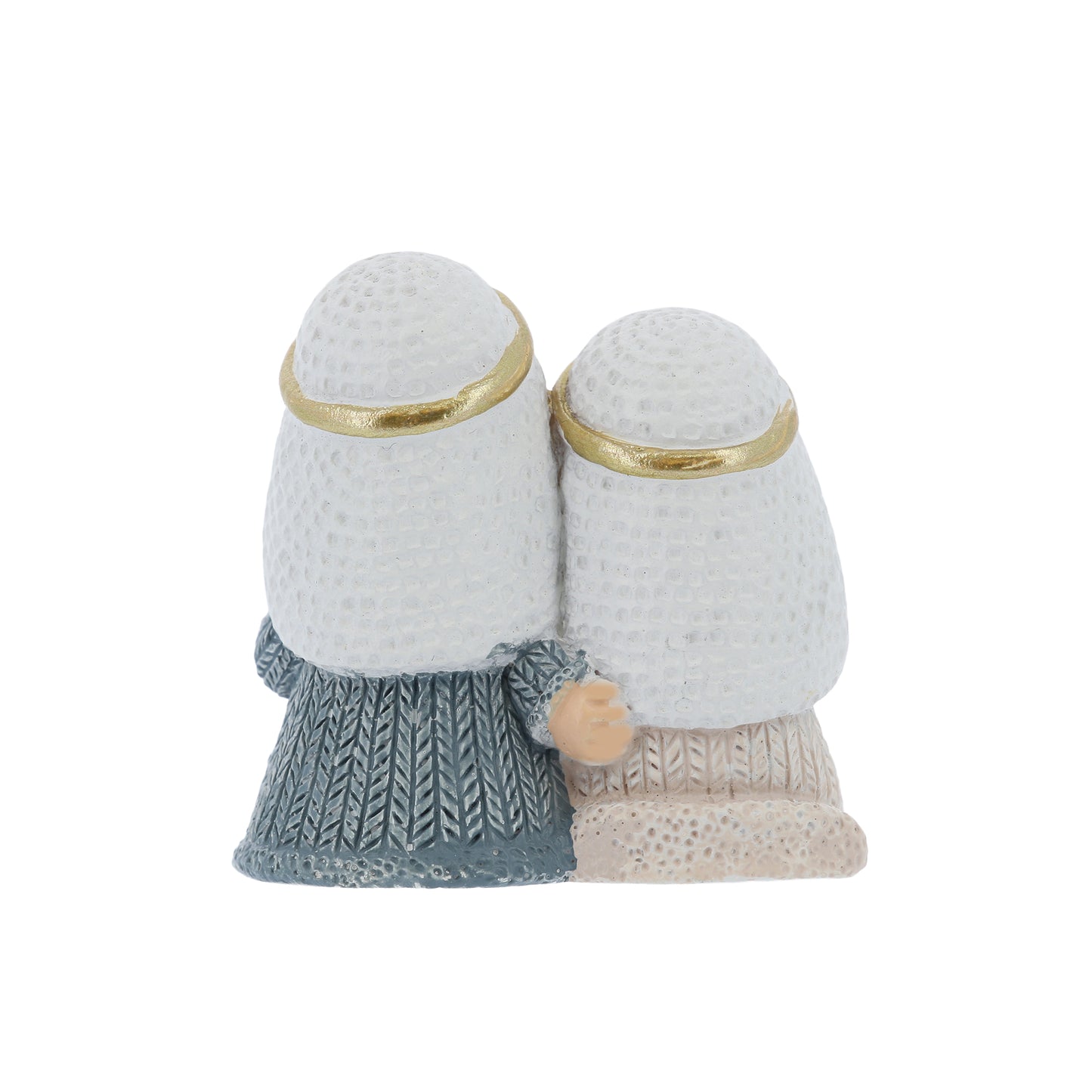 Mini nativita' in resina. Piccolo presepe decorativo. Dimensioni 4x4 cm