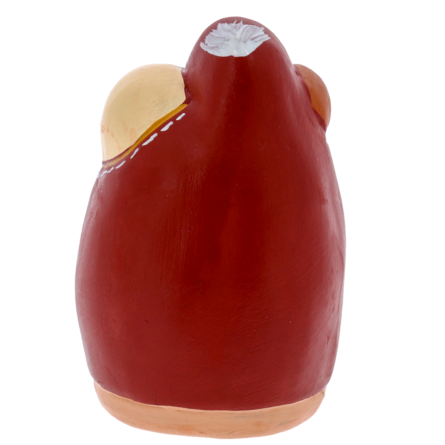 Presepe della tenerezza Sacra Famiglia artigianale – Nativita' in terracotta dipinta a mano. Dimensioni 4,5x8,5 cm