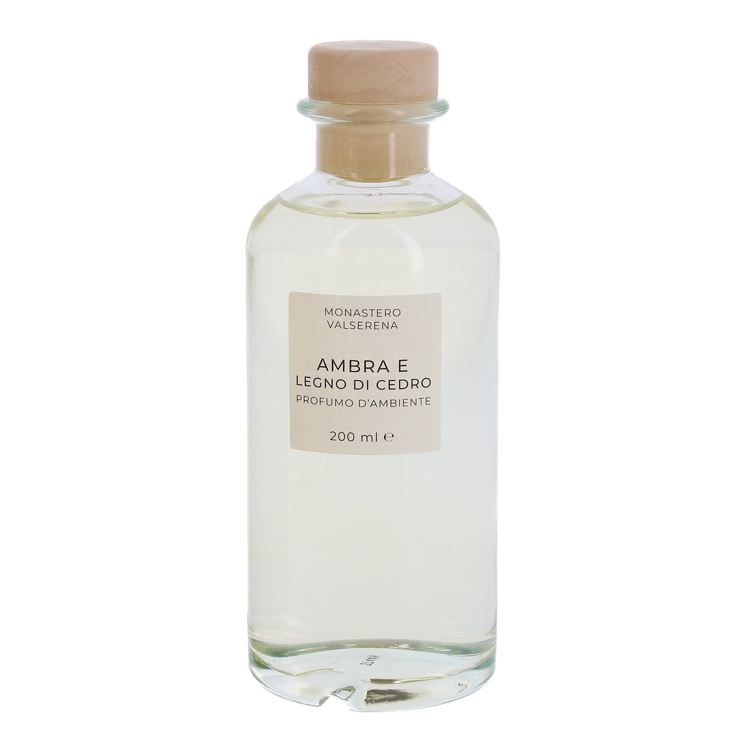 Profumo d'ambiente, fragranza ambra e legno di cedro. Confezione da 200 ml