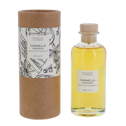 Profumo d'ambiente, fragranza cannella speziata. Confezione da 200 ml