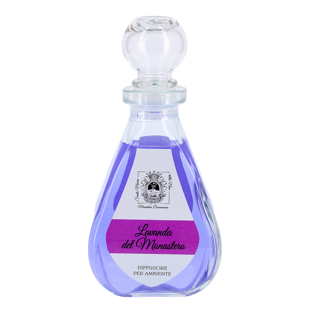 Diffusore per Ambienti, Lavanda del Monastero, con Bastoncini, Profumatore Casa. 250 ml