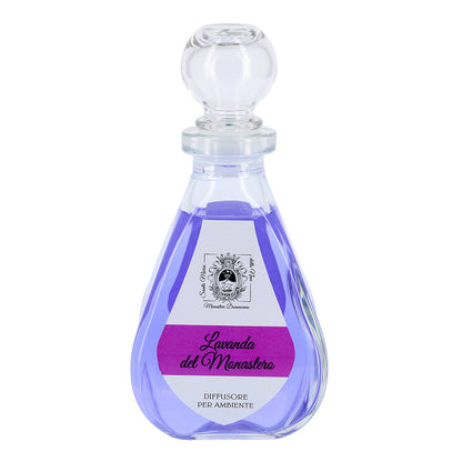 Diffusore per Ambienti, Lavanda del Monastero, con Bastoncini, Profumatore Casa. 250 ml