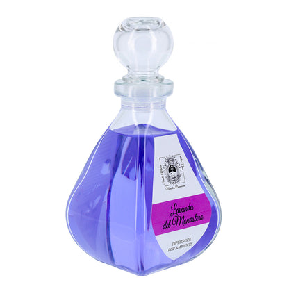 Diffusore per Ambienti, Lavanda del Monastero, con Bastoncini, Profumatore Casa. 250 ml