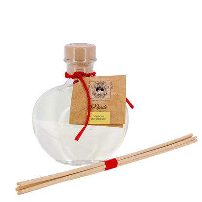 Diffusore per Ambienti, Nardo, con Bastoncini, Profumatore Casa. 250 ml
