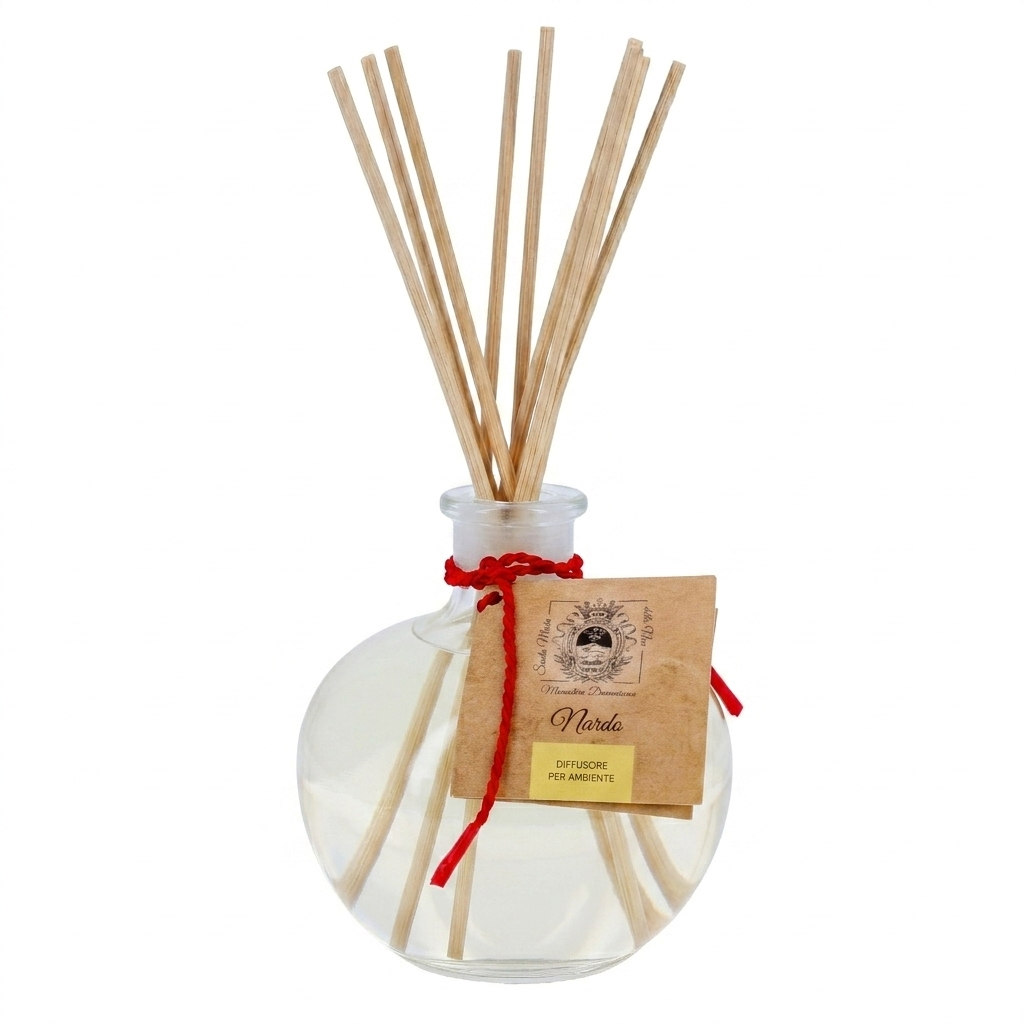 Diffusore per Ambienti, Nardo, con Bastoncini, Profumatore Casa. 250 ml