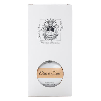 Diffusore per Ambienti, Elisir di Tiarè, con Bastoncini, Profumatore Casa. 250 ml