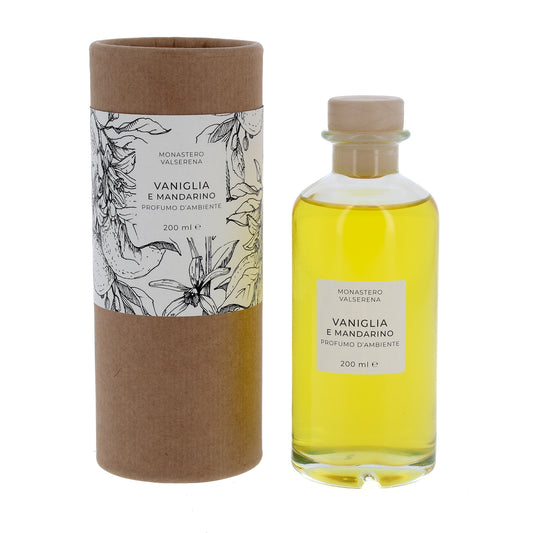 Profumo d'ambiente, fragranza vaniglia e mandarino. Confezione da 200 ml