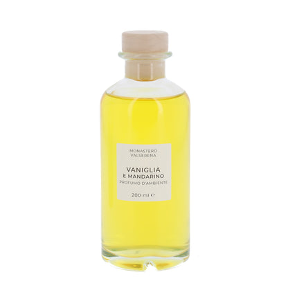 Profumo d'ambiente, fragranza vaniglia e mandarino. Confezione da 200 ml