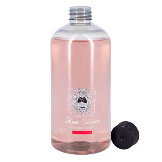 Ricarica per Diffusore Ambienti, Rosa Toscana, Profumatore Casa. 500 ml